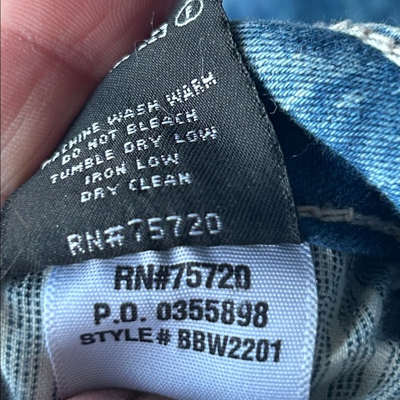 Buckle skinny jeans black label acid wash distressed‎ stretch tall - Picture 12 of 12